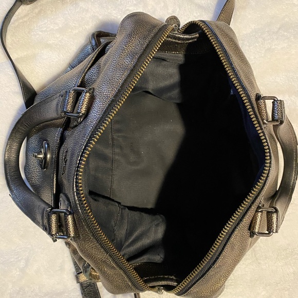 Coach Rhyder gold metallic leather satchel - Picture 12 of 16